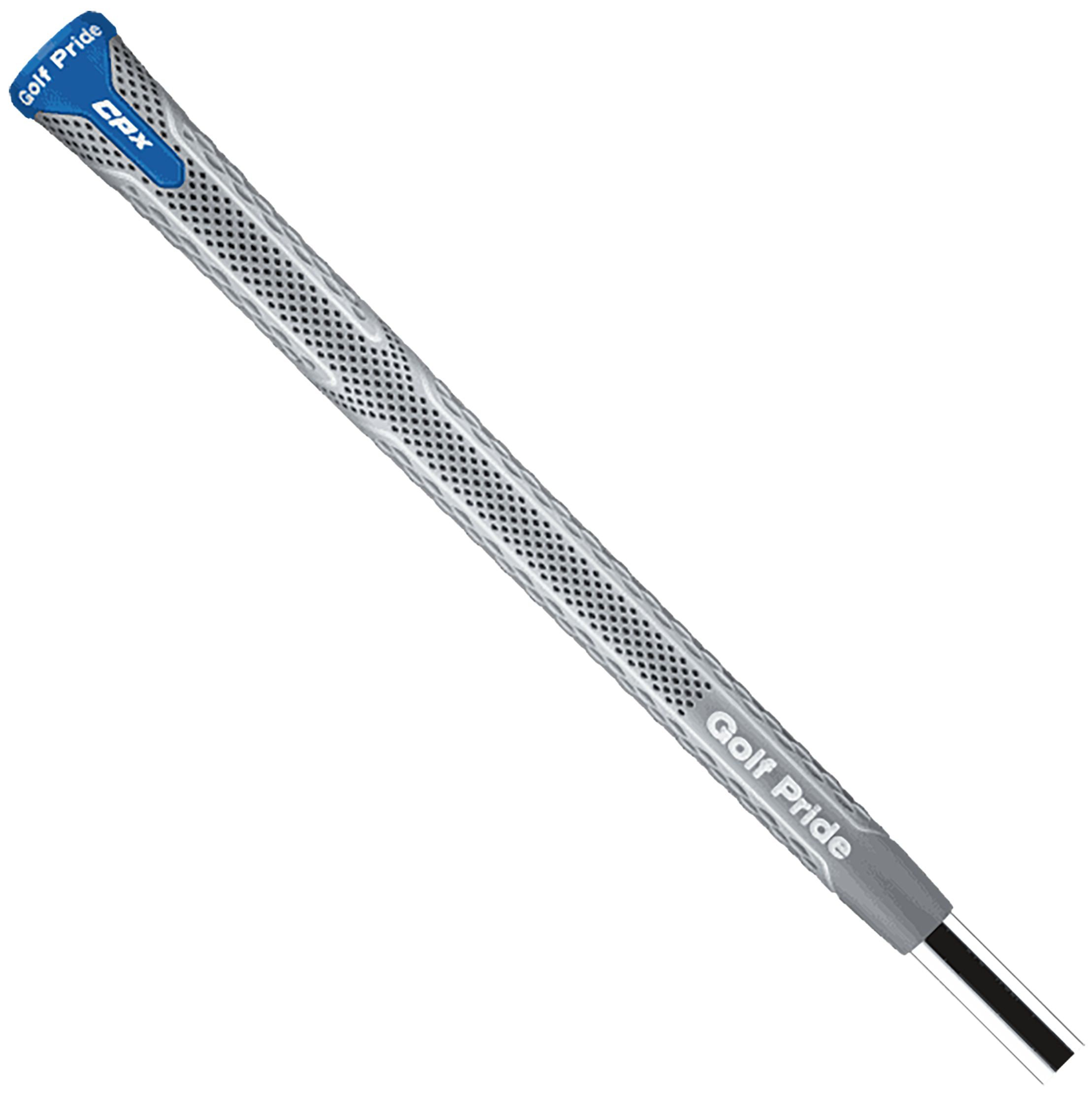 Golf Pride CPX Grip Grey/Blue Front/Diagonal View 