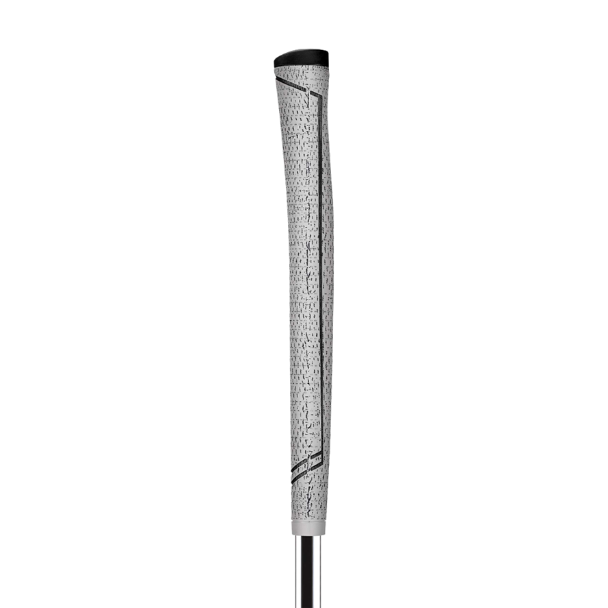 Golf Pride Pro Only Cord 72cc Red Star Putter Grip in White/Black Side View - Up N Down Golf - Golf Club Rental Hire Repair Algarve