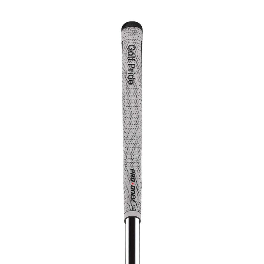 Golf Pride Pro Only Cord 72cc Red Star Putter Grip in White/Black Front View - Up N Down Golf - Golf Club Rental Hire Repair Algarve