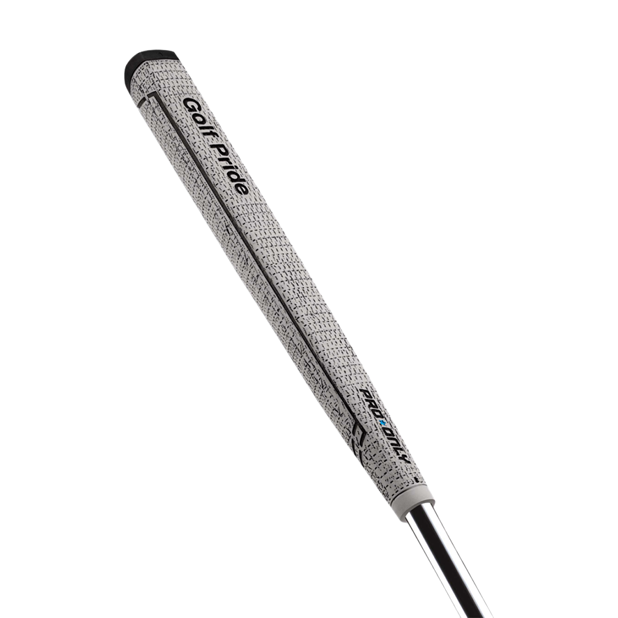 GOLF PRIDE Pro Only Cord 81cc Blue Star Putter Grip white/black diagonal/side view - Up N Down Golf - Golf Club Rental Hire Repair Algarve