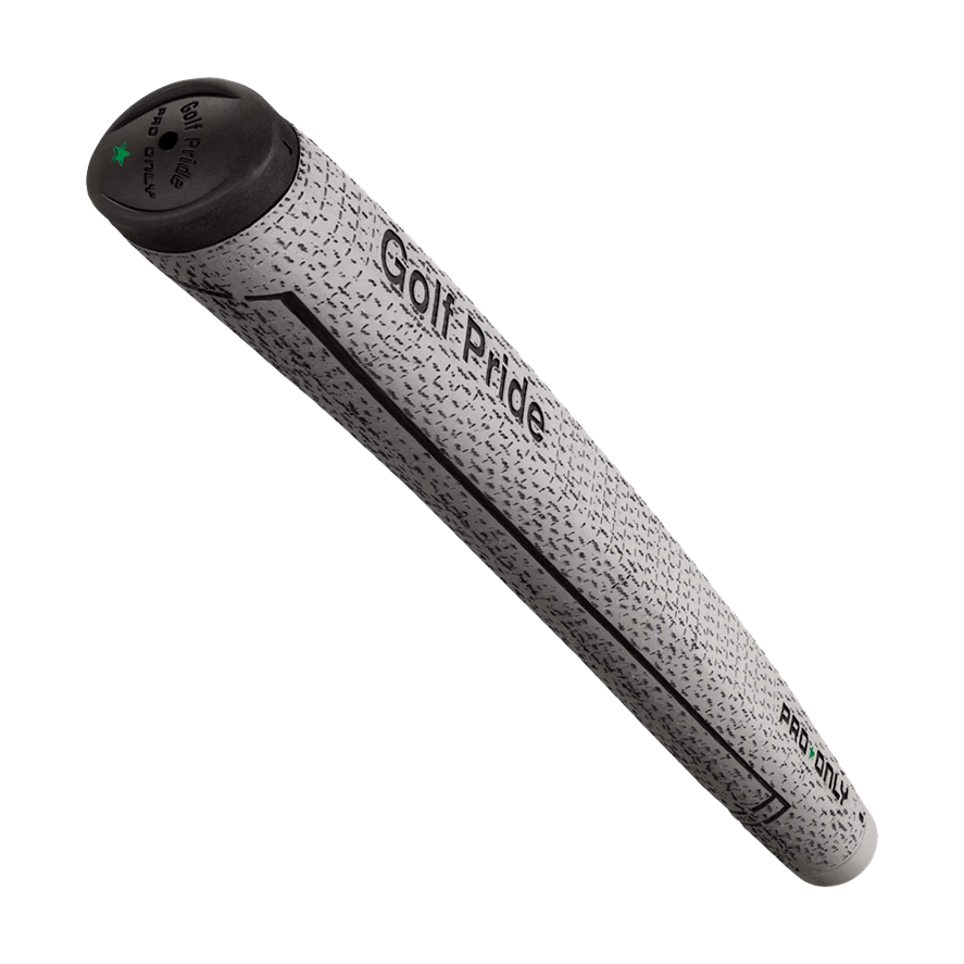 Golf Pride Pro Only Cord 88cc Green Star Putter Grip White/Black Diagonal View - Up N Down Golf - Golf Club Rental Hire Repair Algarve