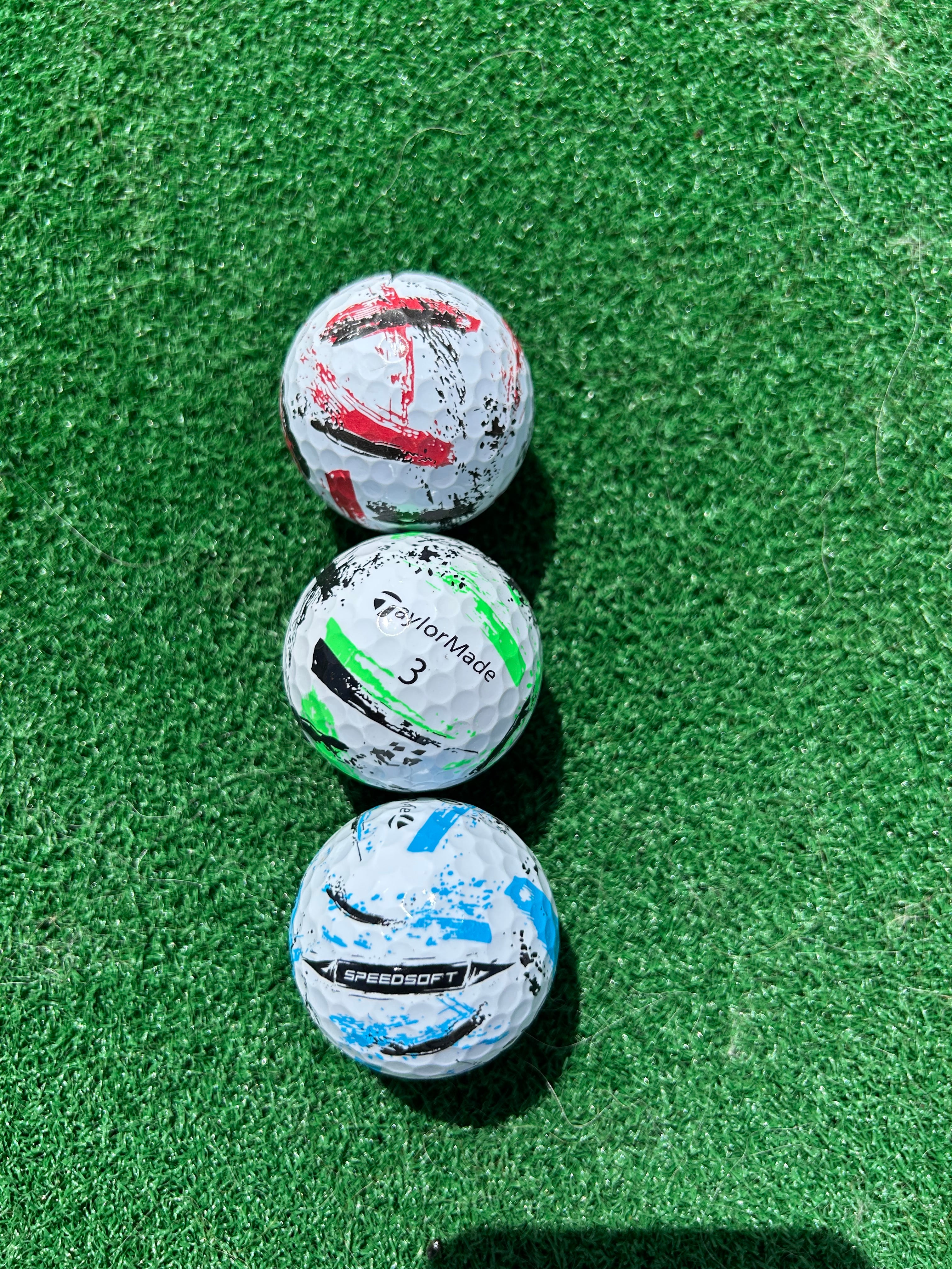 Pack of 12 TaylorMade Speedsoft/ Tour Response - Lost And Found Golf Balls