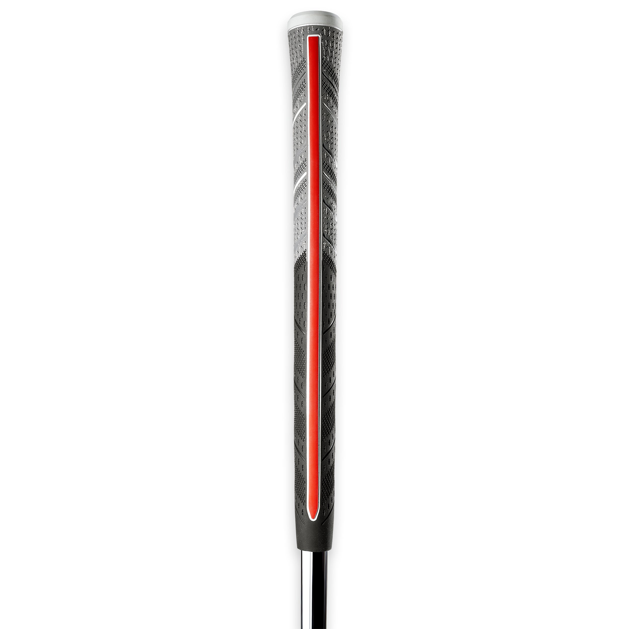 GOLF PRIDE Multicompound Plus 4 Align Max Grip Black/Grey Midsized Alignment line back view 