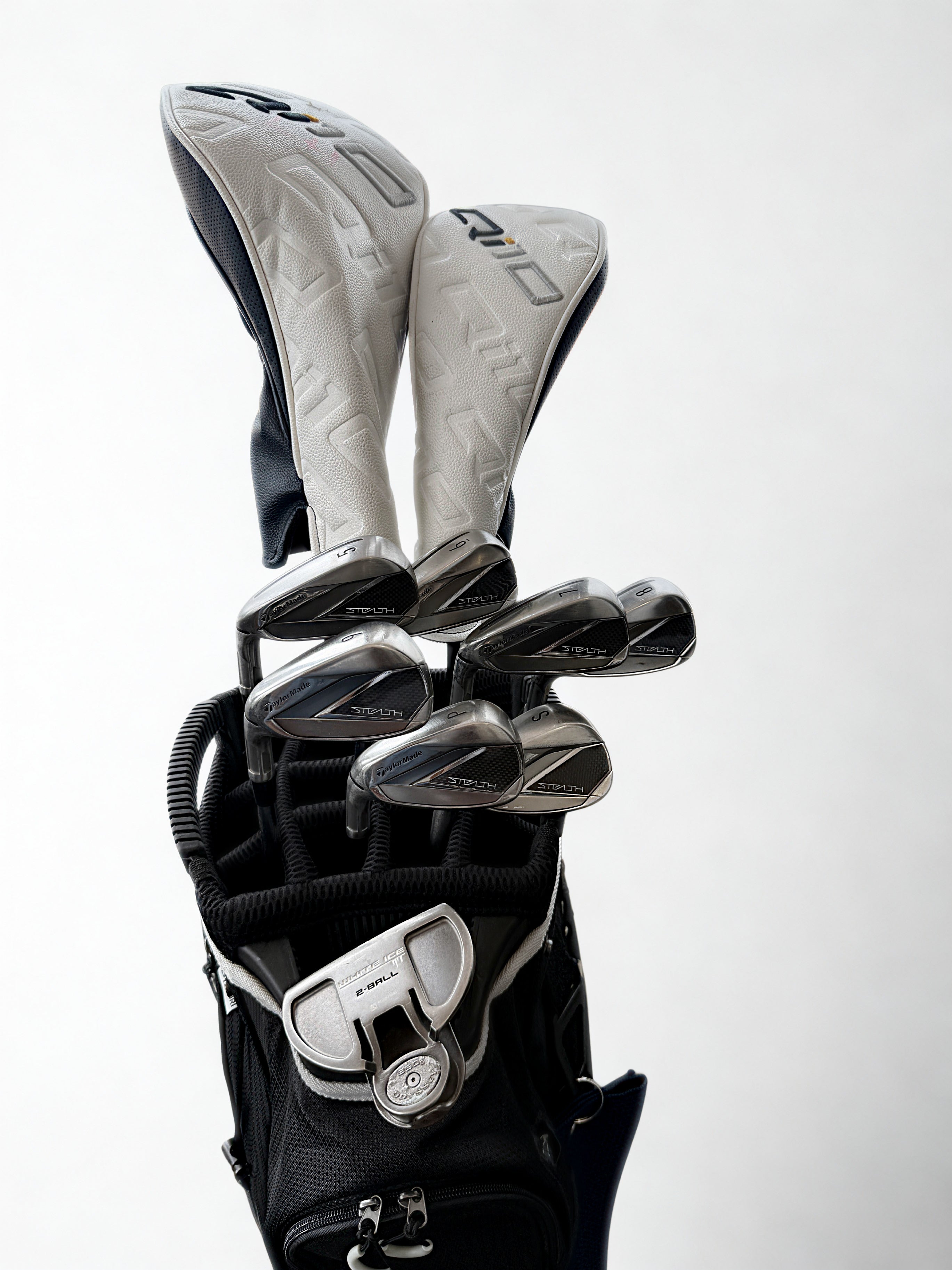 Left Handed Qi10 Stealth Irons Rental Pre-built Golf Set - Up'N'Down Golf Free Delivery across the Algarve on Premium Golf Rental/Hire Sets