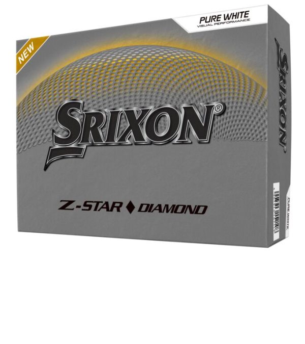 Srixon Z Star Diamond Golf Ball Package - Pack of 12 Pure White Golf Balls 