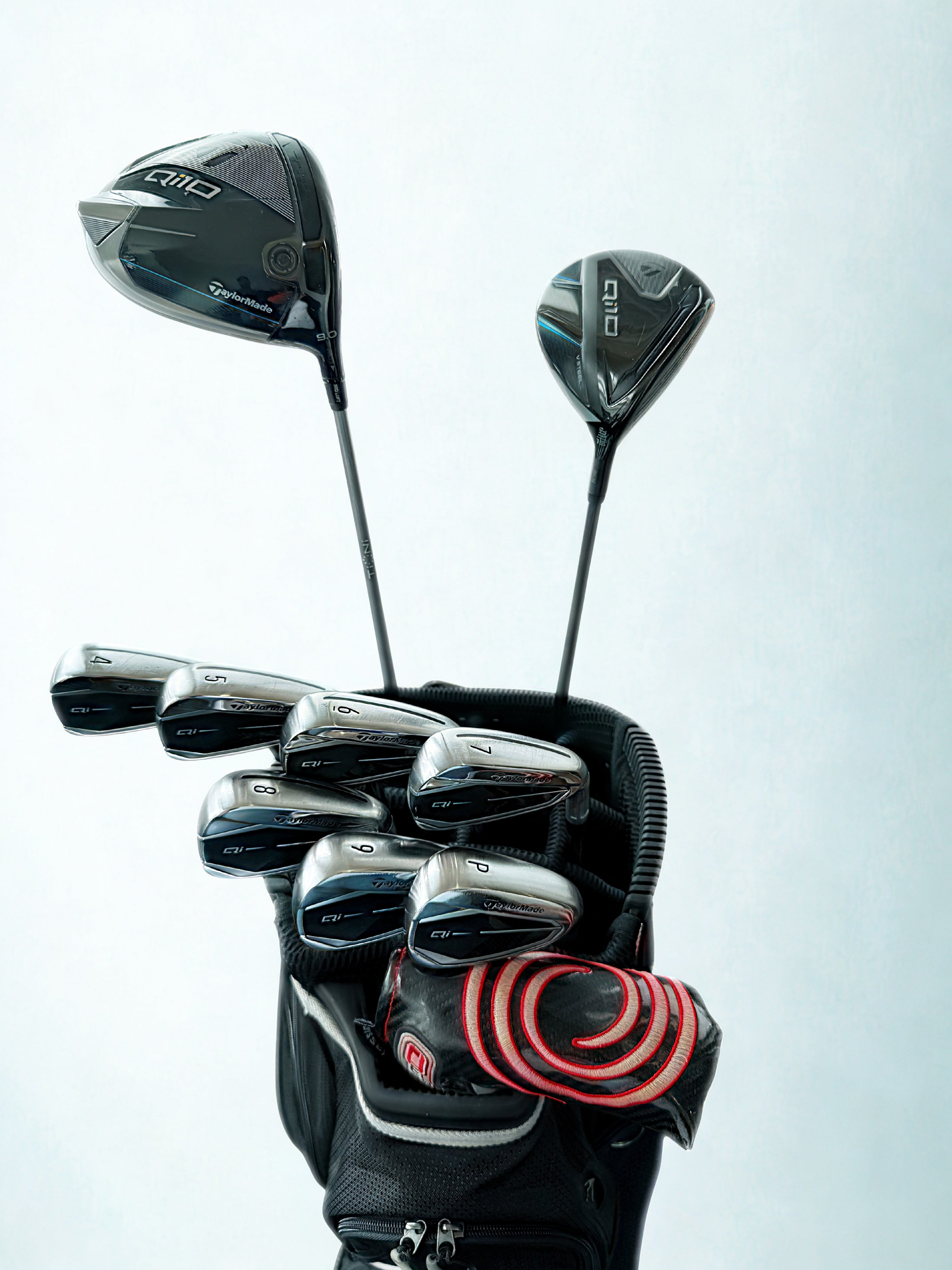 Qi10 Stiff Shafted pre-built rental set including Qi Irons stiff shaft 4-PW- Algarve Portugal, Up'N'Down Golf 